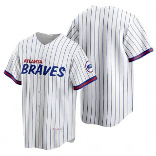 Atlanta Braves Blank 2021 White MASONITE City Connect Stitched Jersey