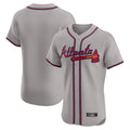 Atlanta Braves Gray MASONITE Limited Elite Home Game Blank Player Stitched Jerseys