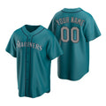 Custom Seattle Mariners Aqua MASONITE Stitched Cool Base Jersey